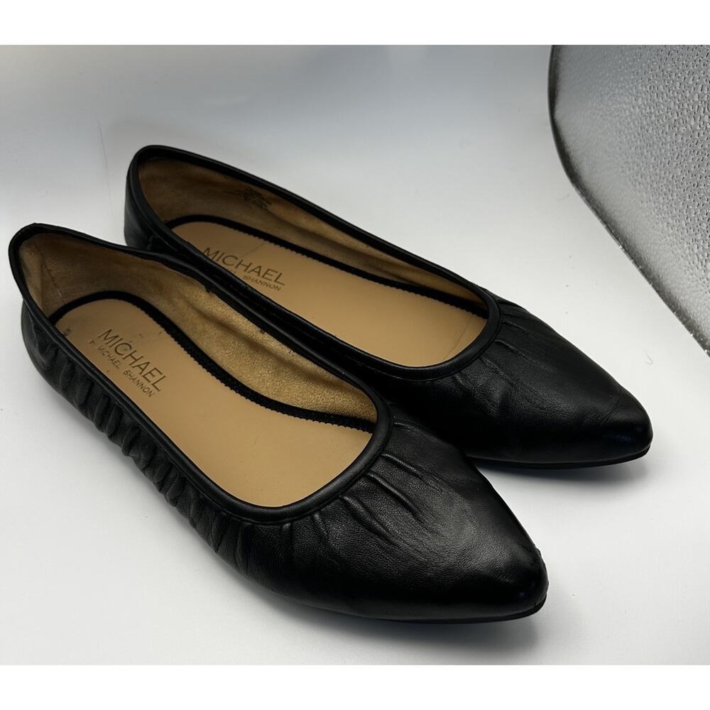 Micheal By Micheal Shannon, Size 8.5, Ashley Flat, Black, EUC